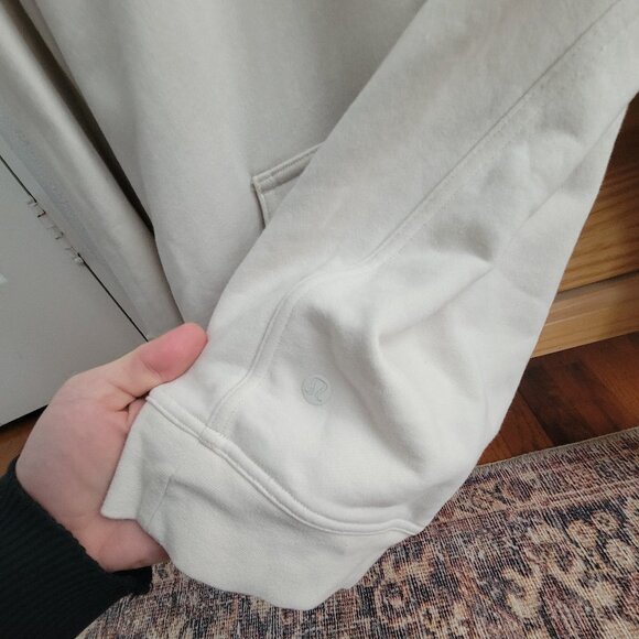 Lululemon All Yours Hoodie Cream French Terry Graphic Size 4 - Picture 9 of 11